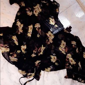 Cute see-through floral top